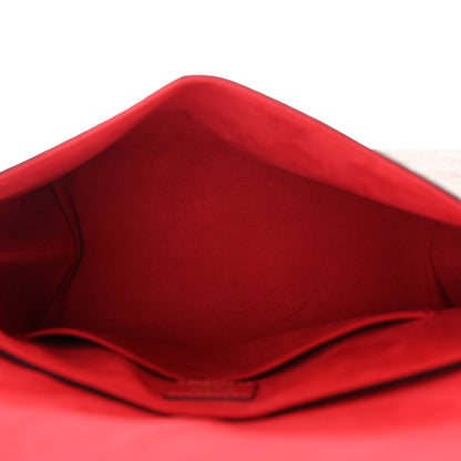 Louis Vuitton Damier Ebene Beaubourg MM Scarlet 5 of 12