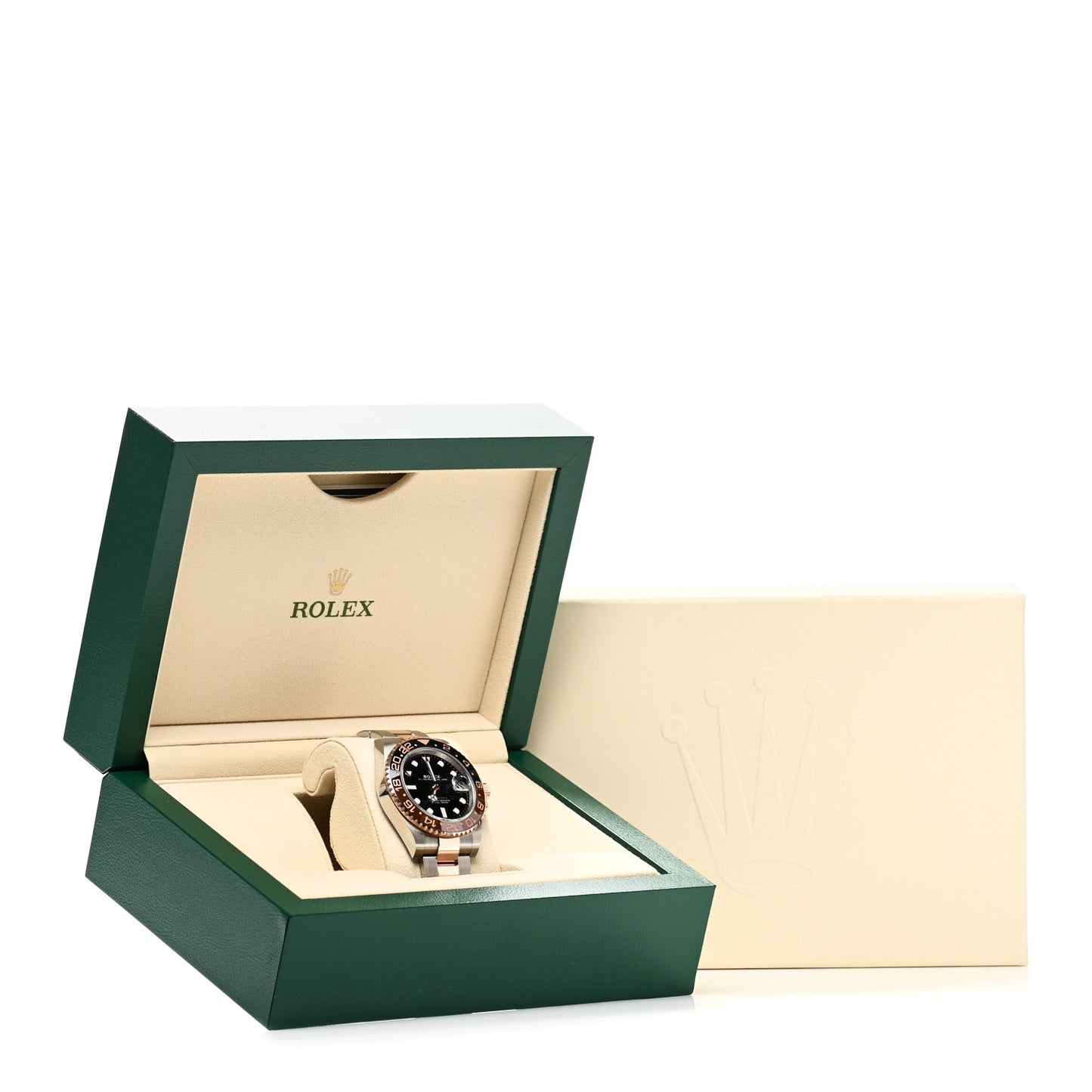 Stainless Steel 18K Everose Gold 40mm GMT-Master II Root Beer Watch 126711CHNR