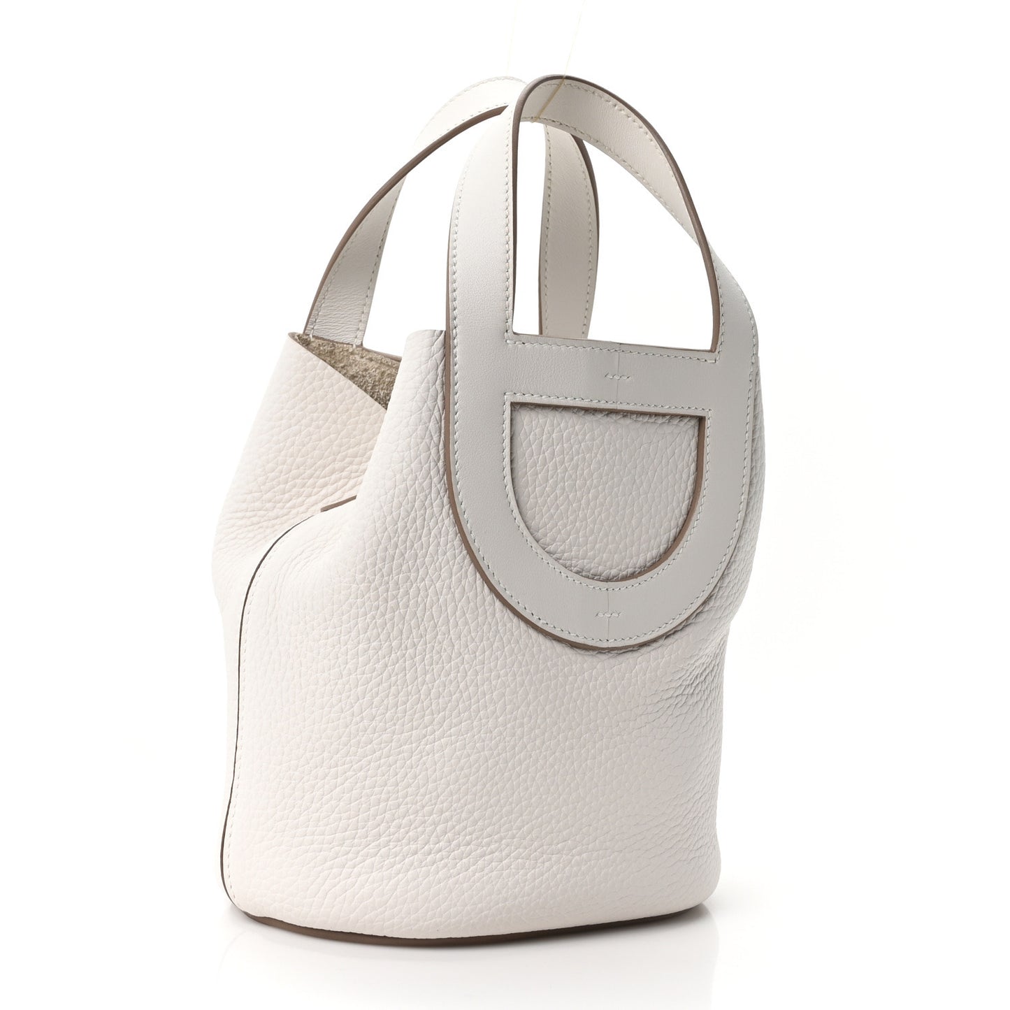 Taurillon Clemence Swift In-The-Loop 18 Bag Gris Pale