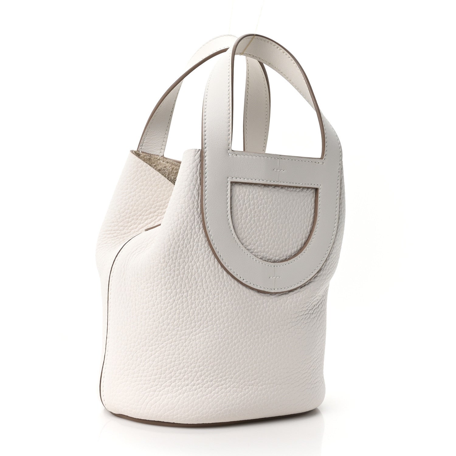 Hermes Taurillon Clemence Swift In-The-Loop 18 Bag Gris Pale 3 of 11