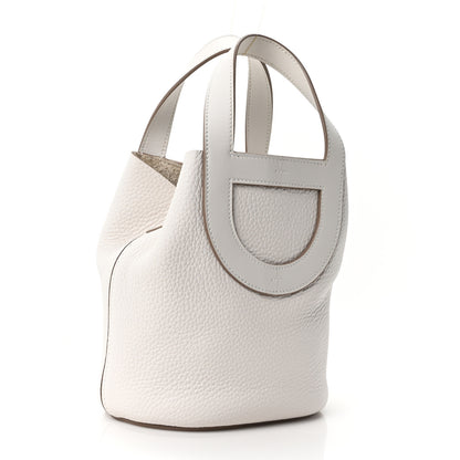 Hermes Taurillon Clemence Swift In-The-Loop 18 Bag Gris Pale 3 of 11