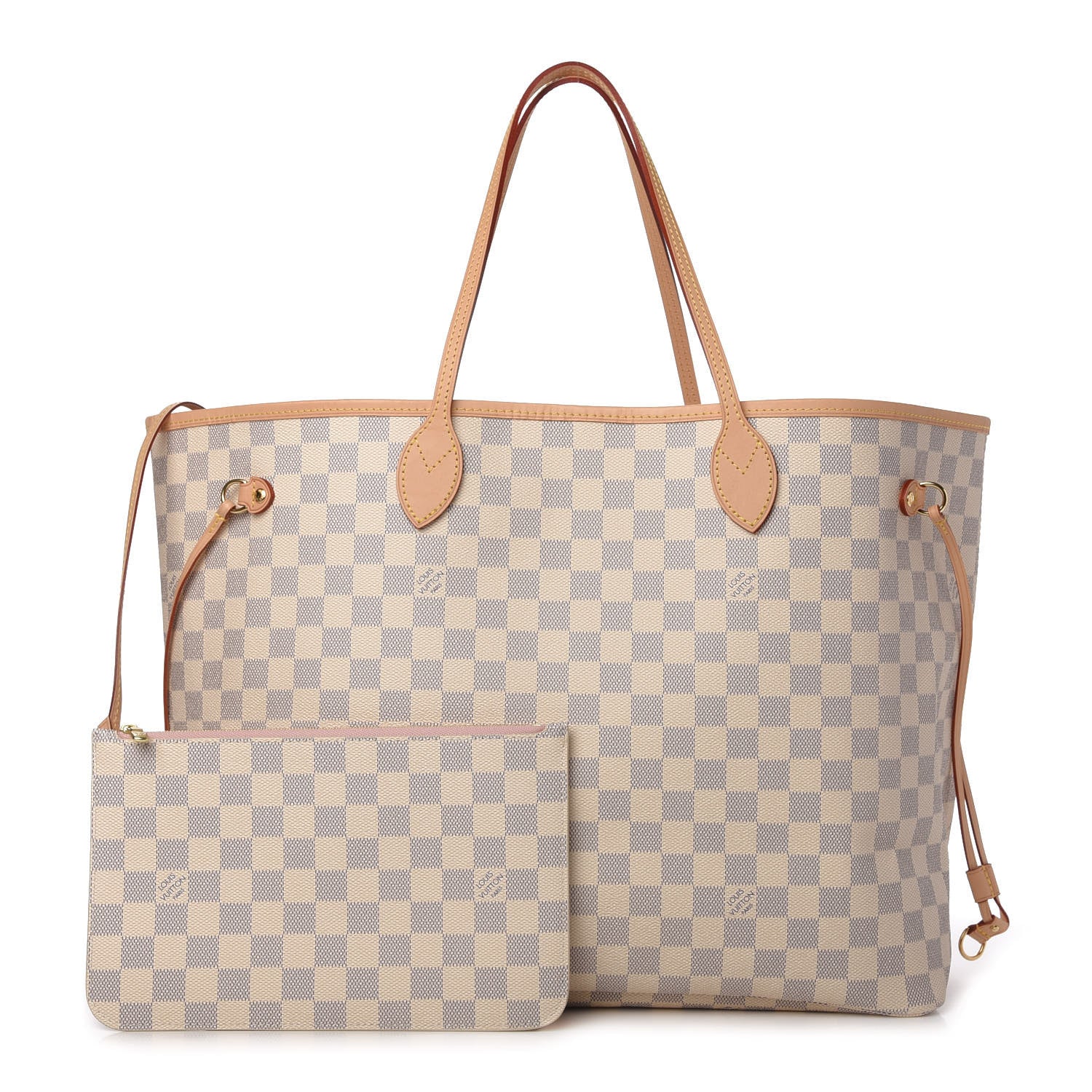 Louis Vuitton Damier Azur Neo Neverfull GM Rose Ballerine 1 of 10