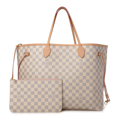 Louis Vuitton Damier Azur Neo Neverfull GM Rose Ballerine 1 of 10