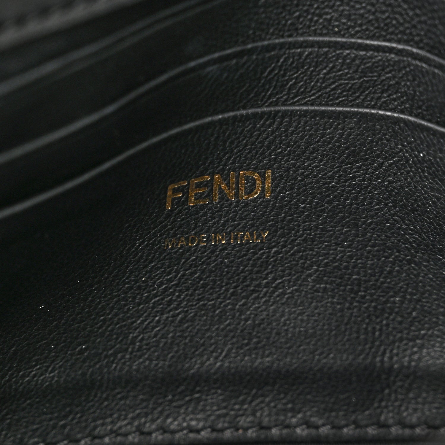 Fendi Nappa FF 1974 Embossed Mini Baguette Black 6 of 9