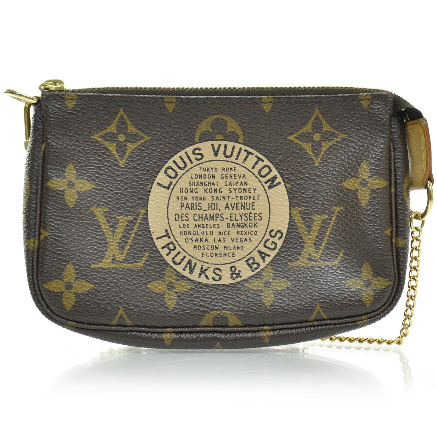 Monogram Complice Trunks and Bags Mini Pochette Accessories Beige