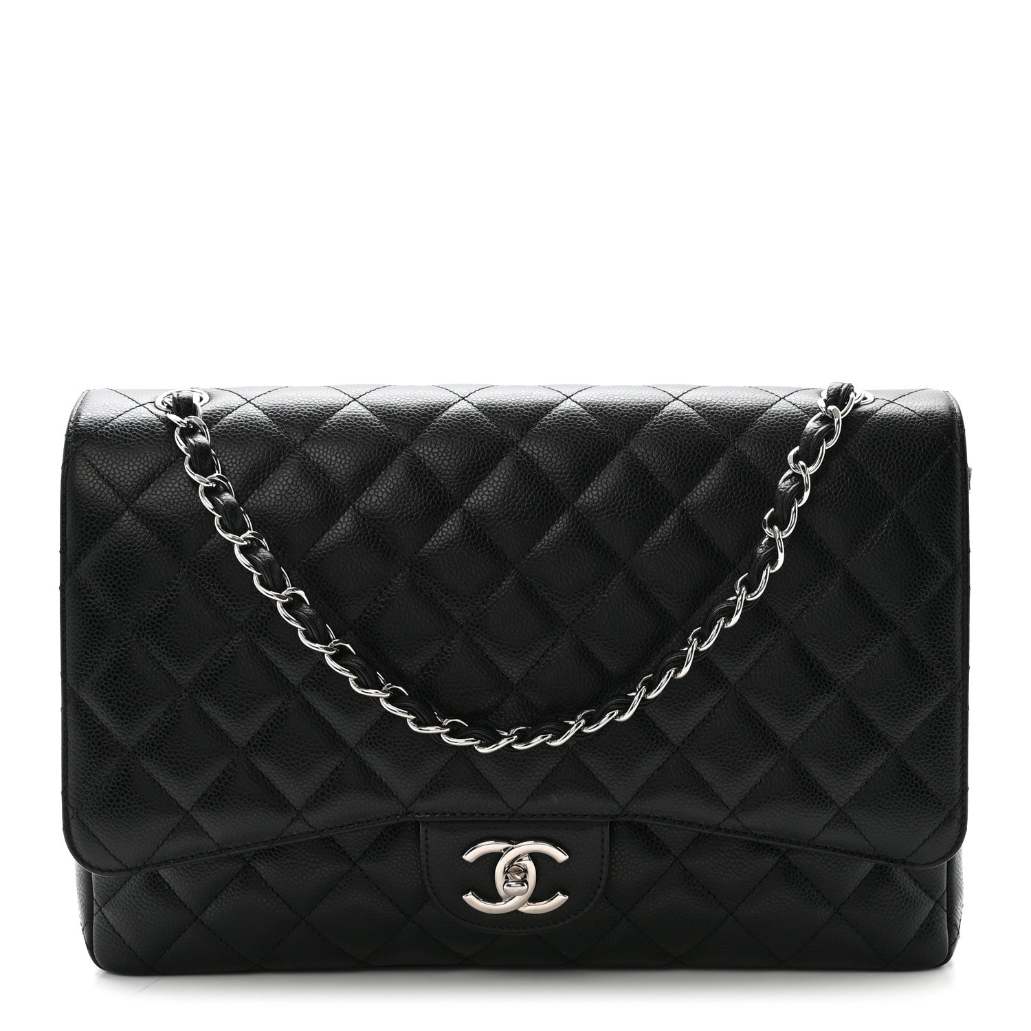 Chanel Caviar Quilted Maxi Double Flap Black 1 of 10