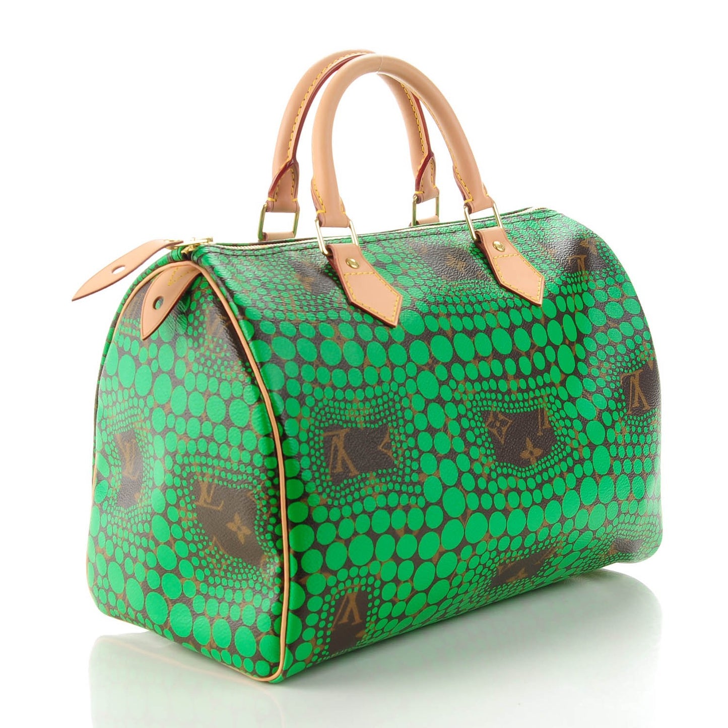 Monogram Kusama Town Speedy 30 Green