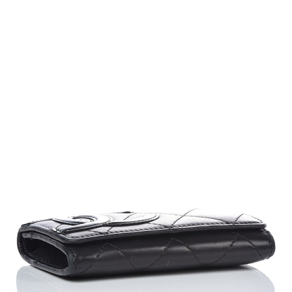 Chanel Calfskin Quilted Cambon Business Card Holder Black 4 of 15