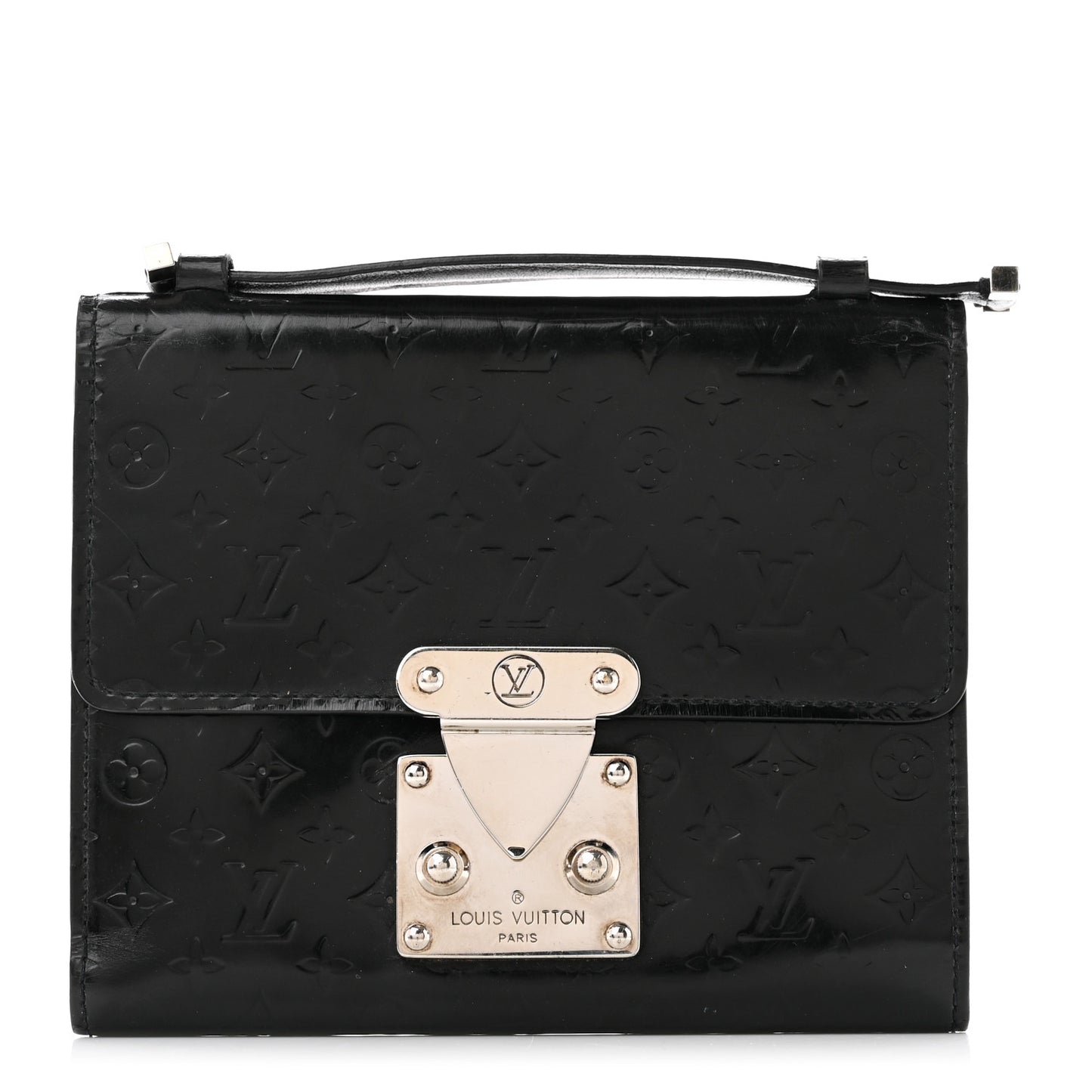 Vernis Glace Anouchka PM Wallet Black