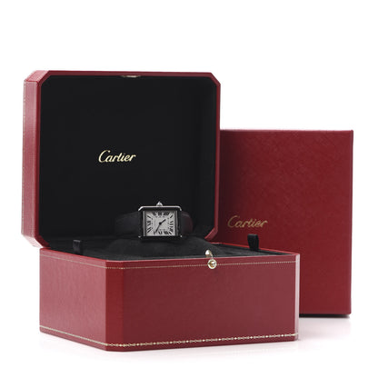 Cartier Stainless Steel Calfskin 24mm Tank Solo Quartz Watch 9 of 9