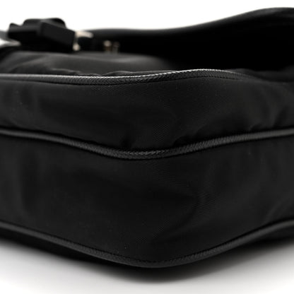 Prada Re-Nylon Saffiano Pocket Single Snap Buckle Shoulder Bag Black 9 of 9