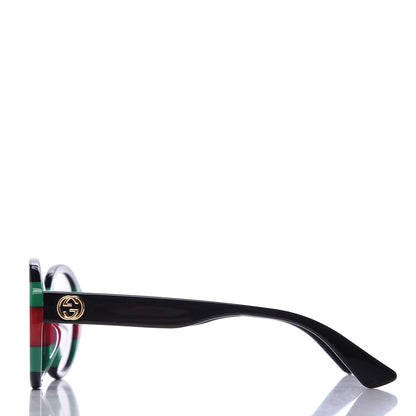 Gucci Round Web Sunglasses GG0279SA Black Green 3 of 15