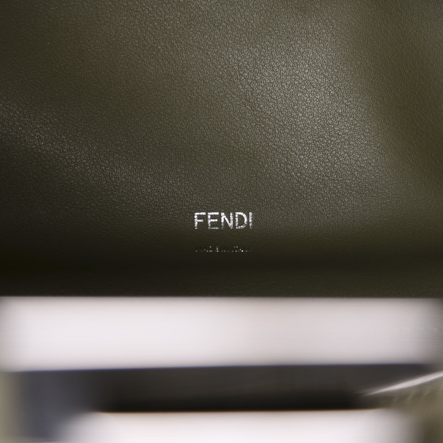 Calfskin Shearling FF 1974 Large Peekaboo X-Lite Equatore Dove Black