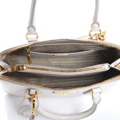 Prada Saffiano Lux Medium Promenade Tote Talco 6 of 10
