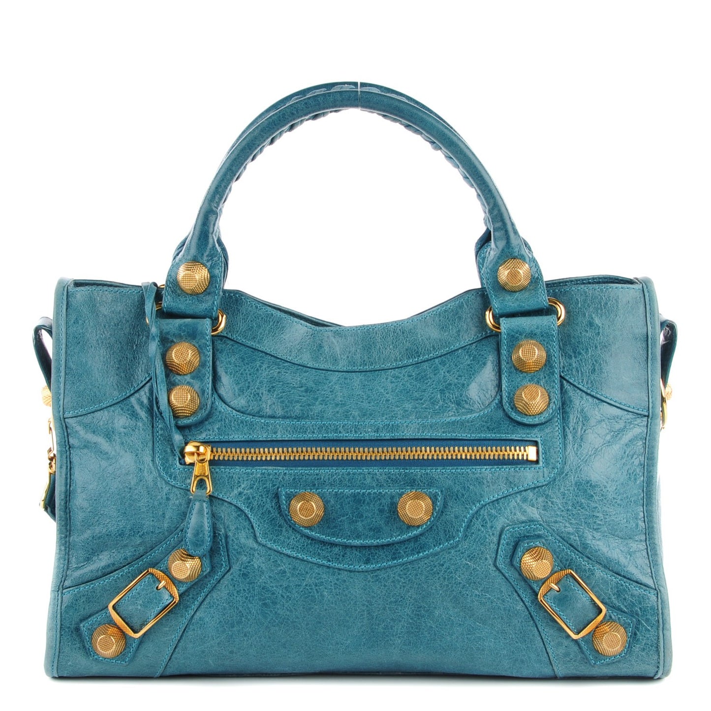Agneau Giant 21 Gold Hardware City Turquoise
