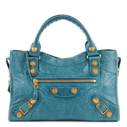 Balenciaga Agneau Giant 21 Gold Hardware City Turquoise 1 of 15