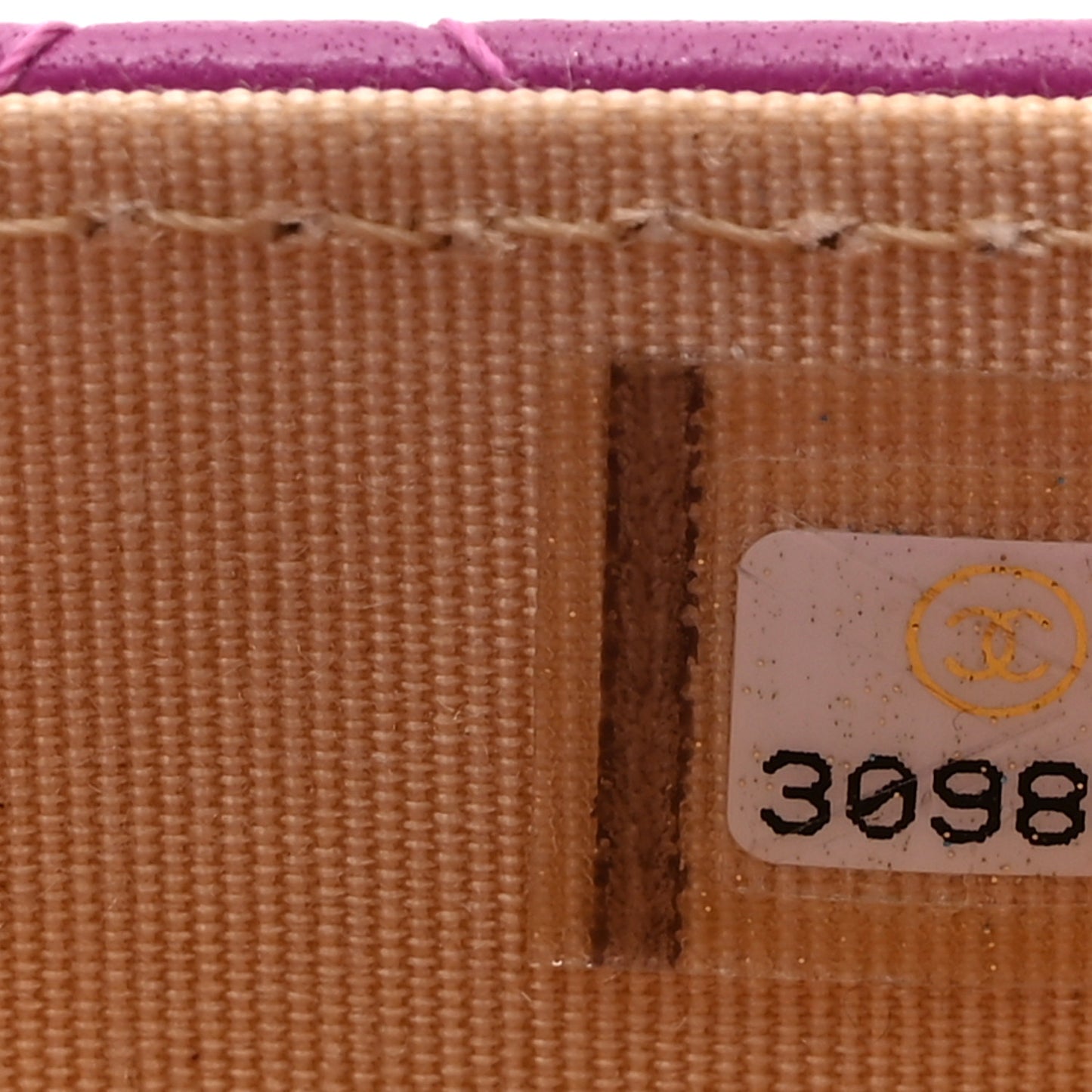 Lambskin Quilted Pearl Crush Clutch With Chain Purple
