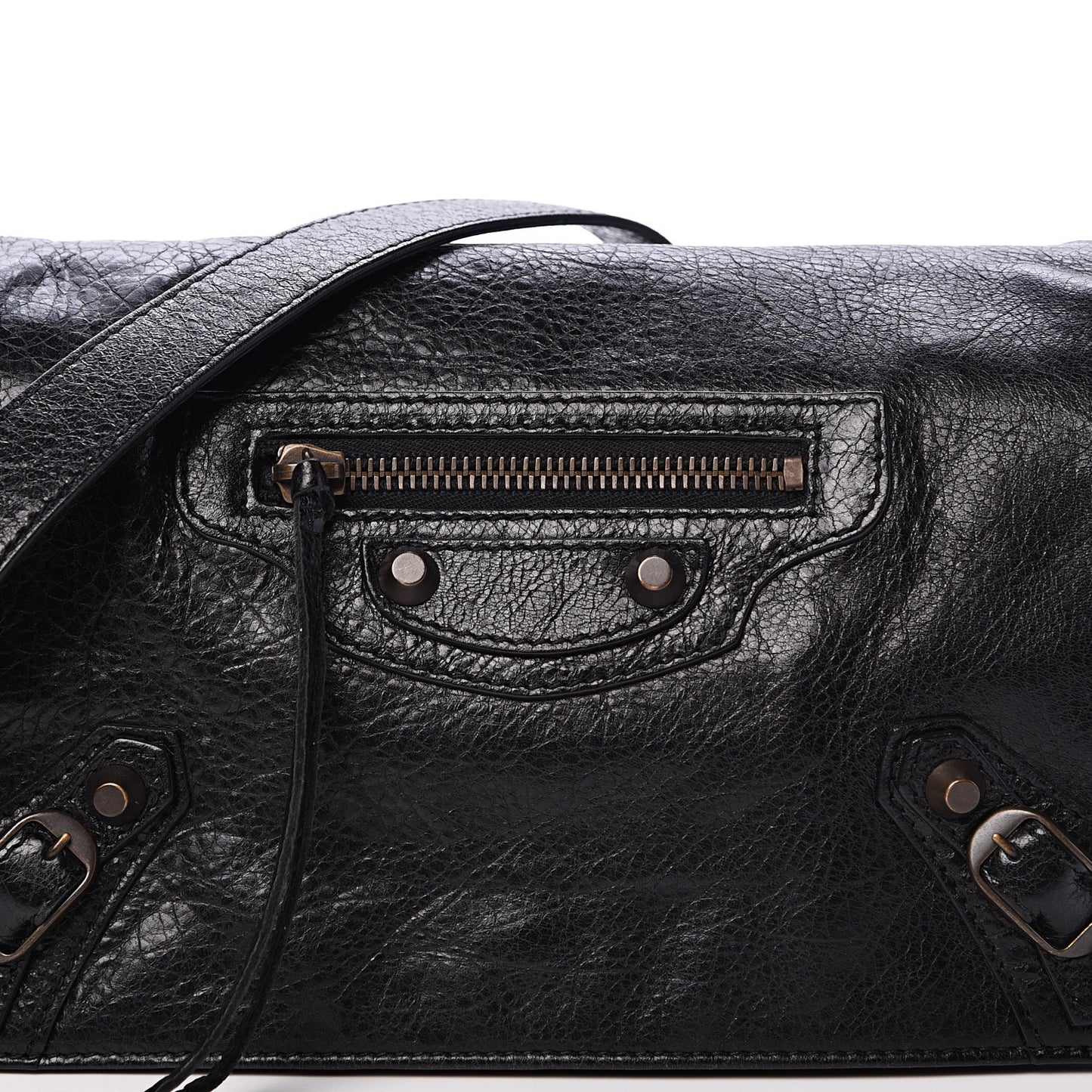 Agneau Classic Hardware Tool Kit Crossbody Black