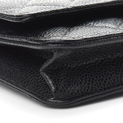 Chanel Caviar Quilted Wallet On Chain WOC Black 8 of 9