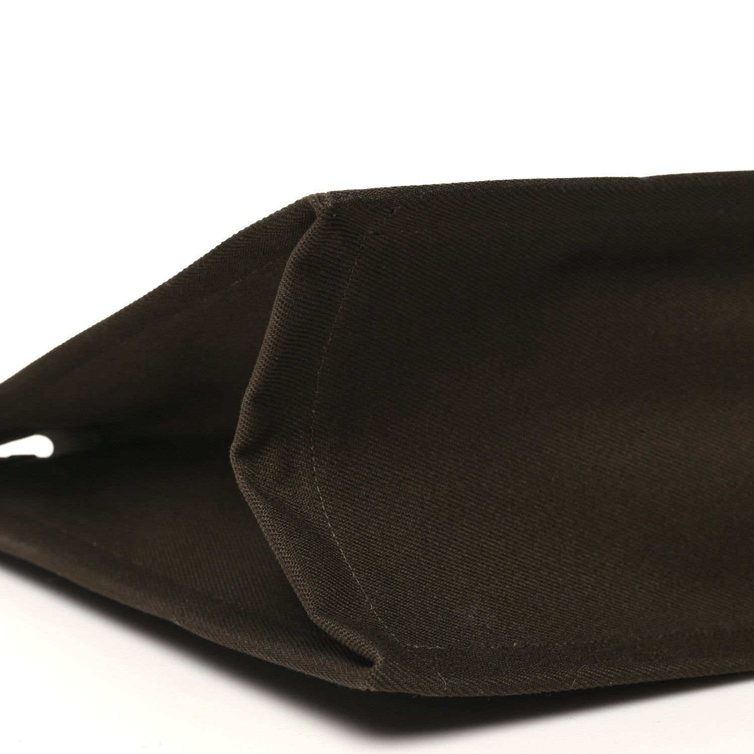 Saint Laurent Linen Calfskin Rive Gauche Tote Khaki 9 of 10
