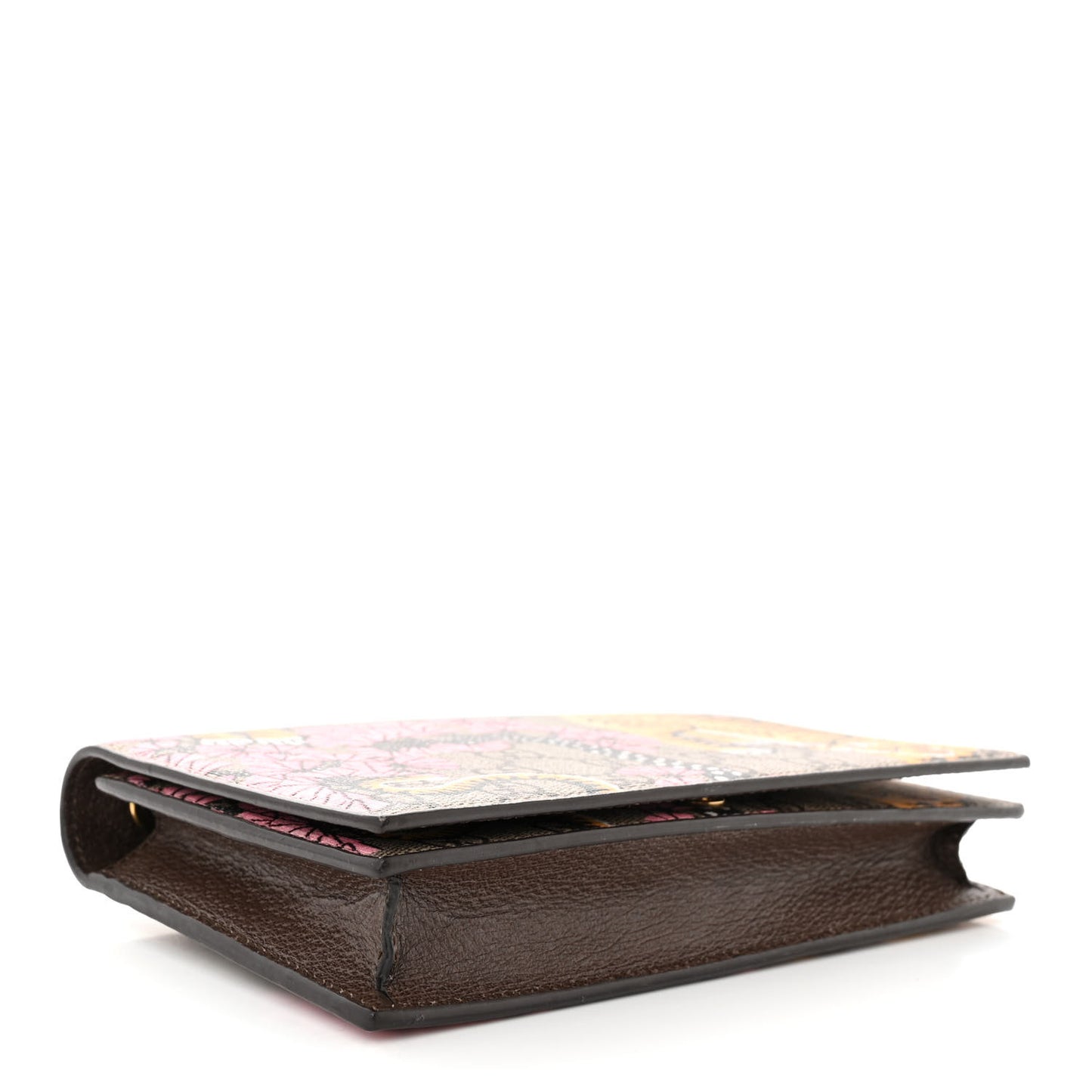 GG Supreme Monogram Bengal Chain Wallet Beige Pink