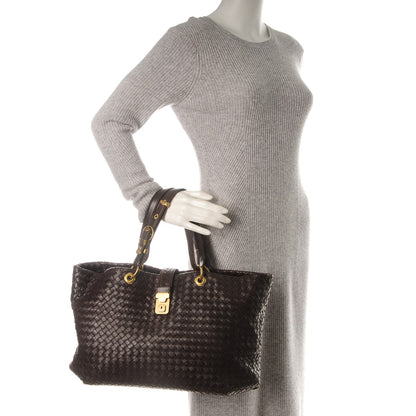 Bottega Veneta Nappa Intrecciato Large Capri Tote Ebano 2 of 8