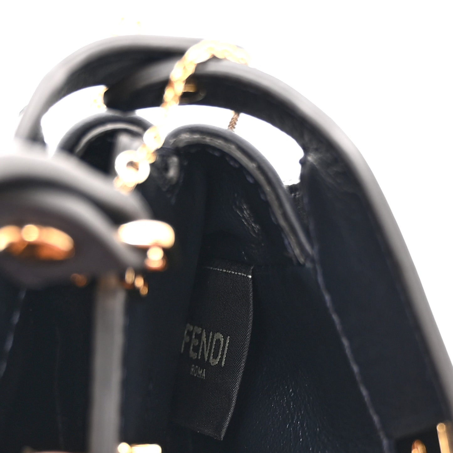 Chenille Calfskin Nano Peekaboo Satchel Grigio Blue Notte
