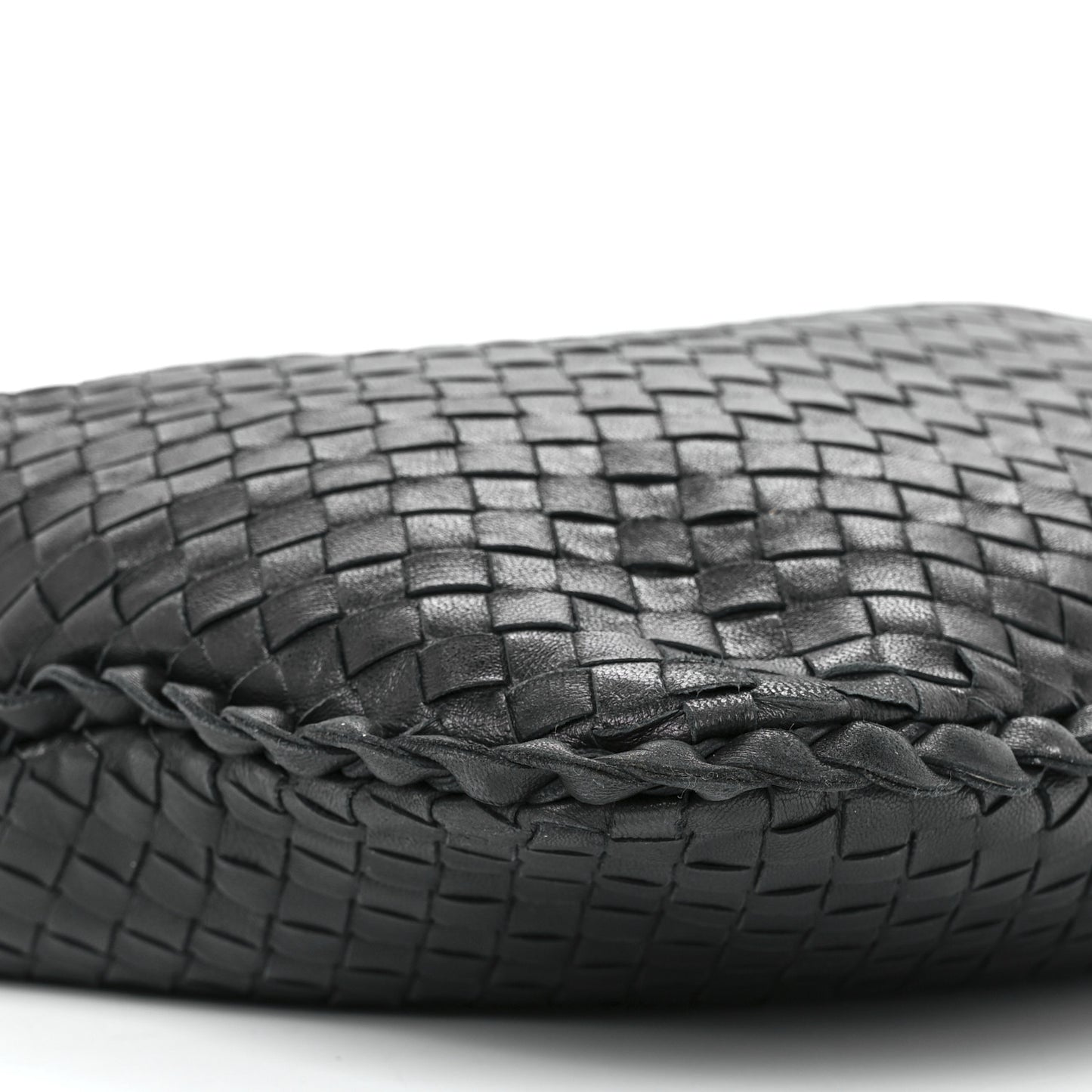 Nappa Intrecciato Medium Veneta Hobo Black