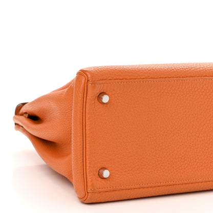 Hermes Togo Kelly Retourne 35 Orange 9 of 18