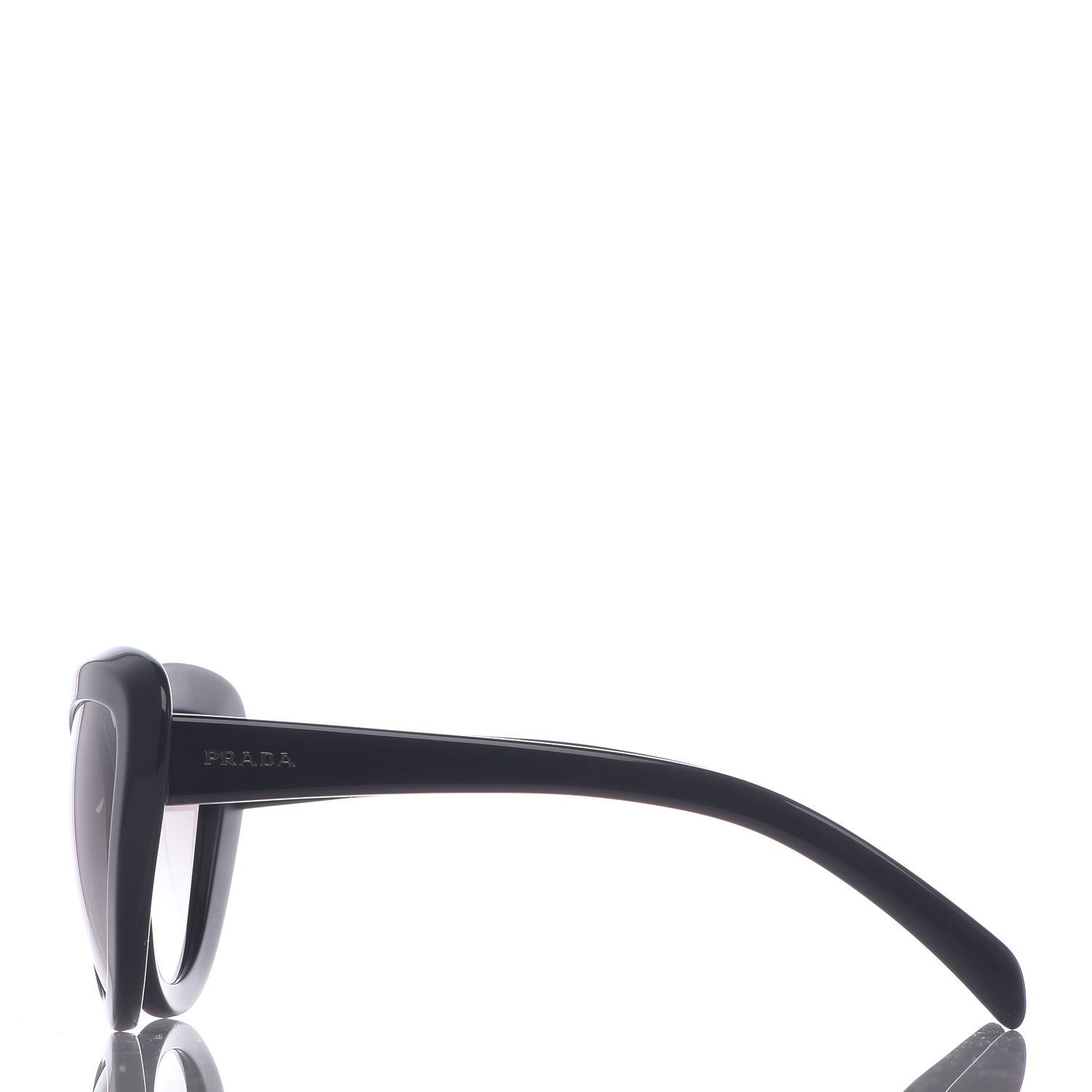 Prada Cat Eye Sunglasses SPR 08R Black 3 of 7