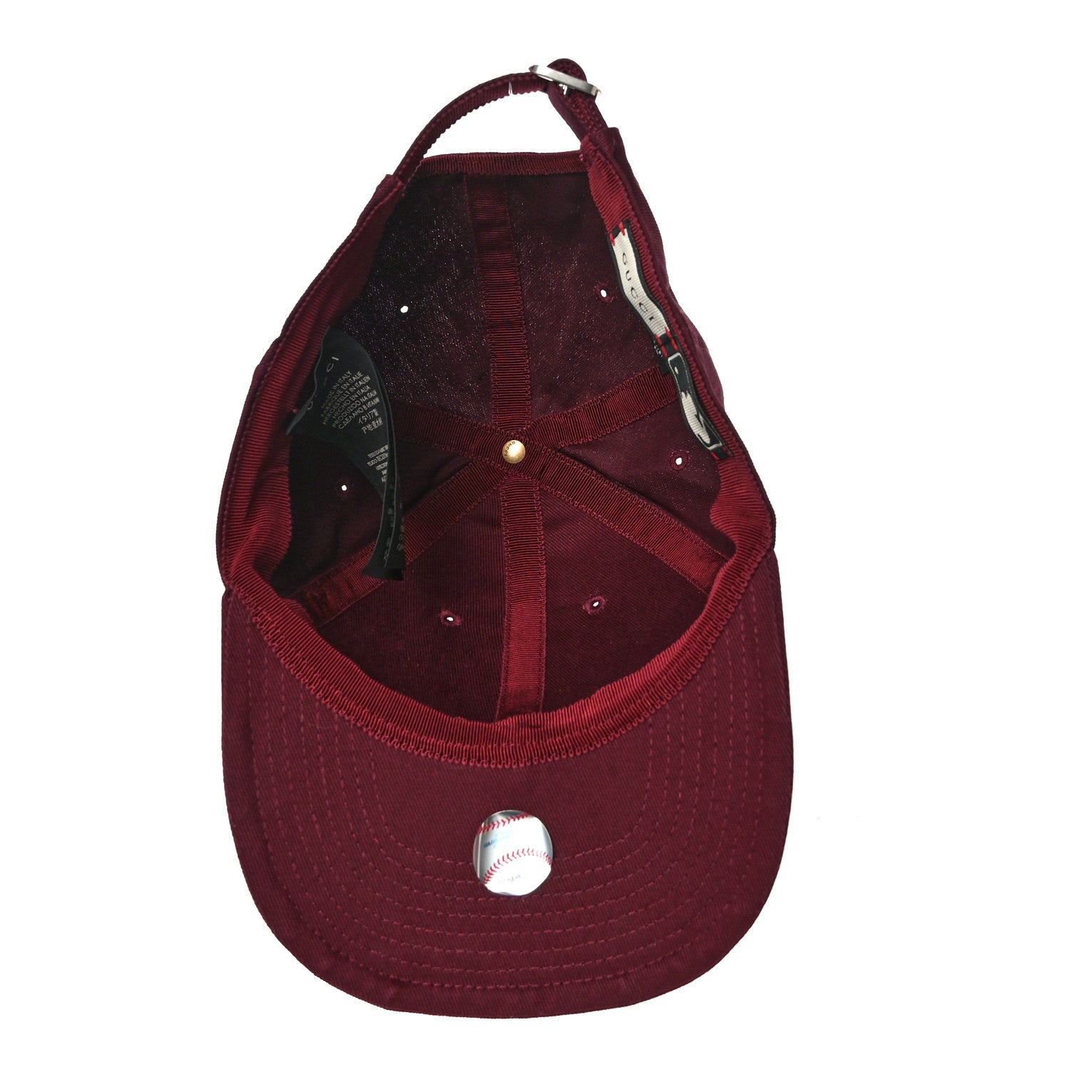 Gucci X MLB Cotton NY Yankees Baseball Hat 57-61 Lacquer 5 of 9