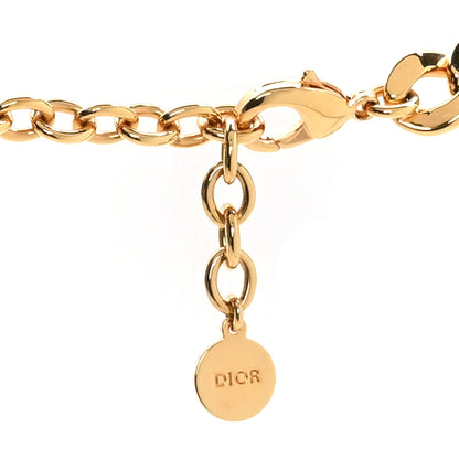 Christian Dior Metal CD Choker Necklace Gold 4 of 5
