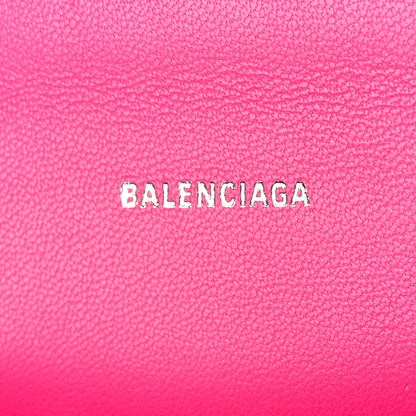Balenciaga Smooth Calfskin Graffiti Hourglass Top Handle Bag XS Acid Fuchsia Black 6 of 8