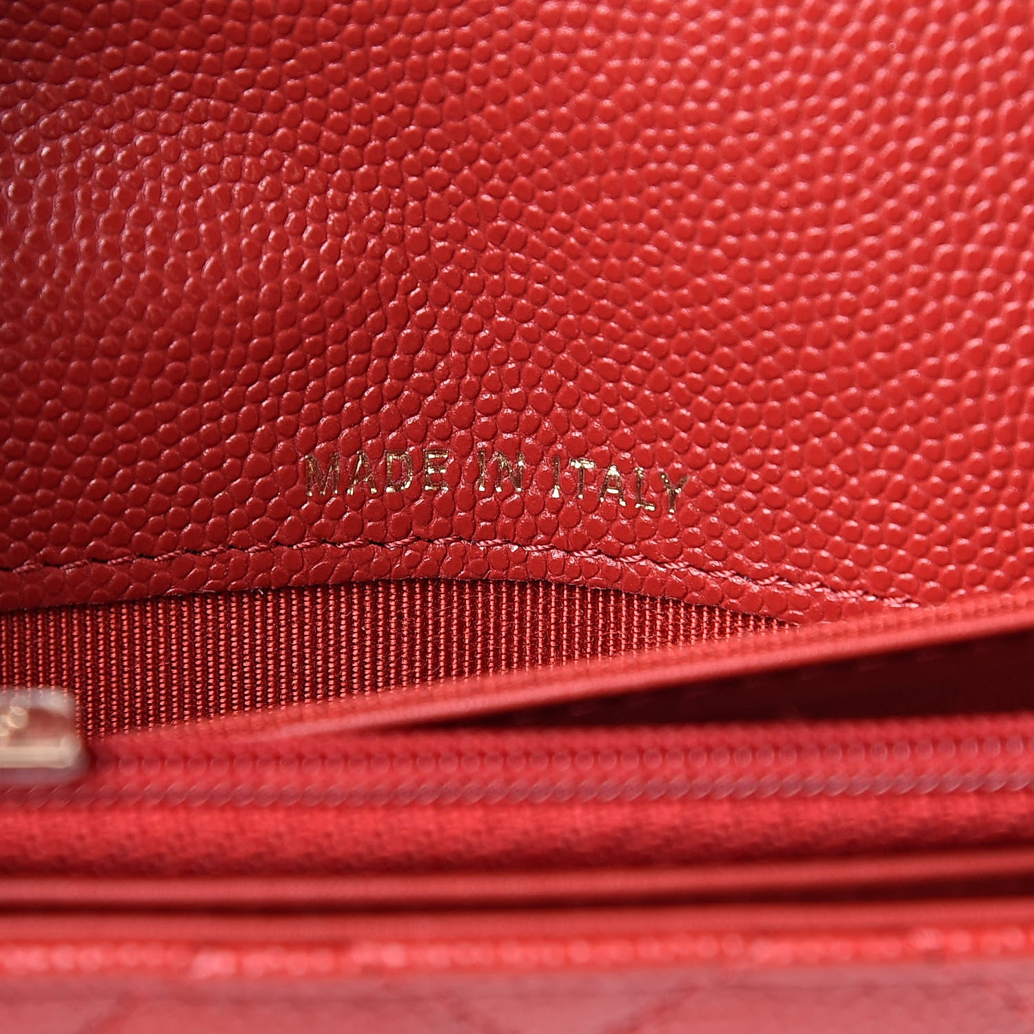Chanel Caviar Quilted Medium Flap Wallet Red 7 of 10
