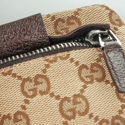 Gucci GG Monogram Double Pocket Belt Bag Dark Brown 7 of 7