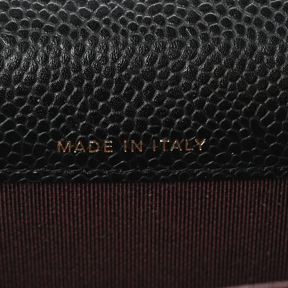 Chanel Caviar Quilted Flap Card Holder Wallet Black 7 of 10