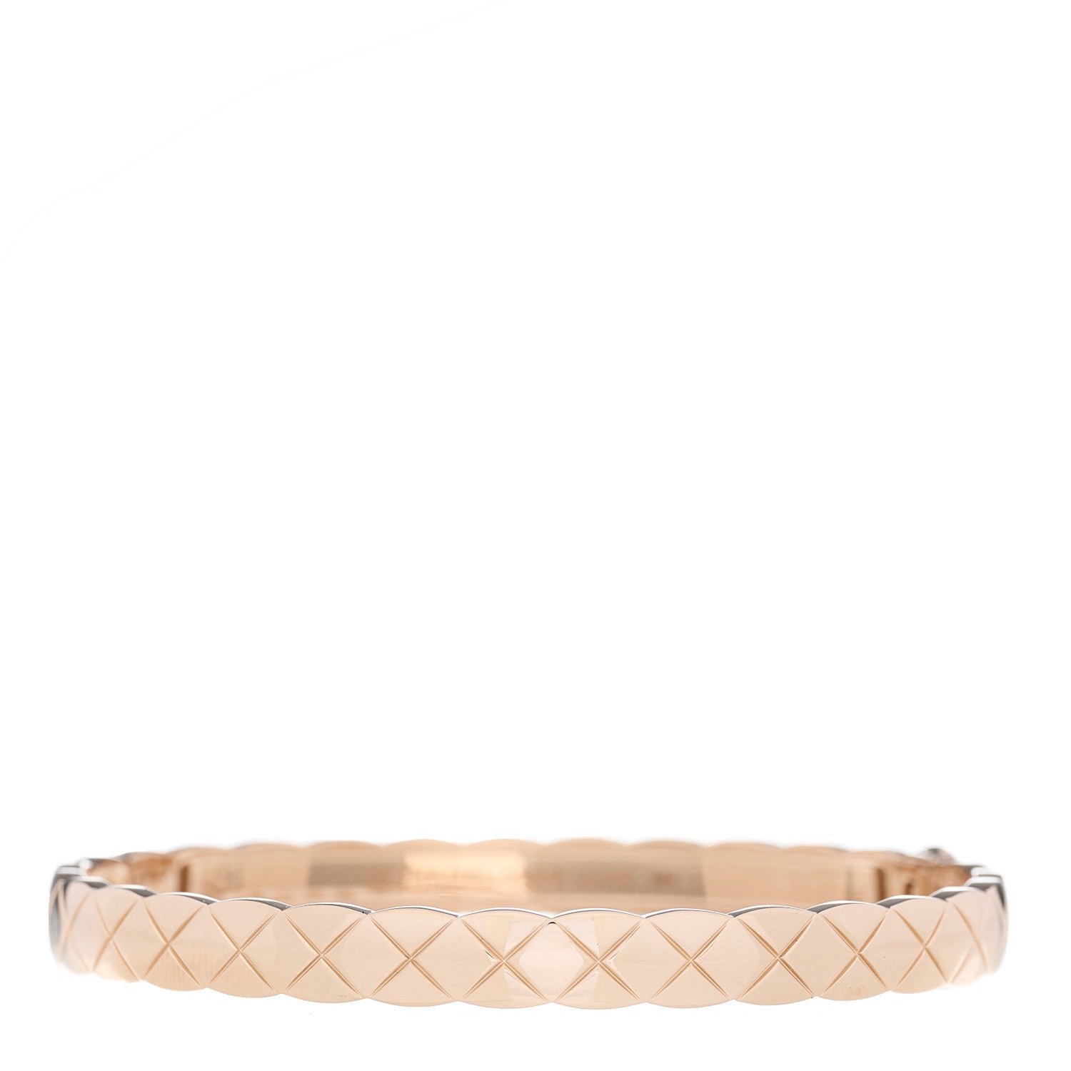 Chanel 18K Beige Gold Coco Crush Bangle Bracelet L 1 of 3