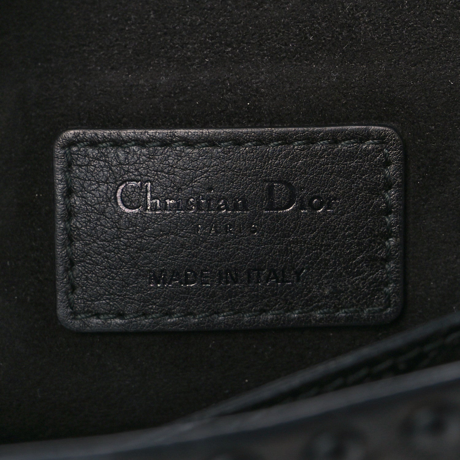 Christian Dior Calfskin Embossed Cannage Studded J'Adior Chain Flap Bag Black 6 of 6