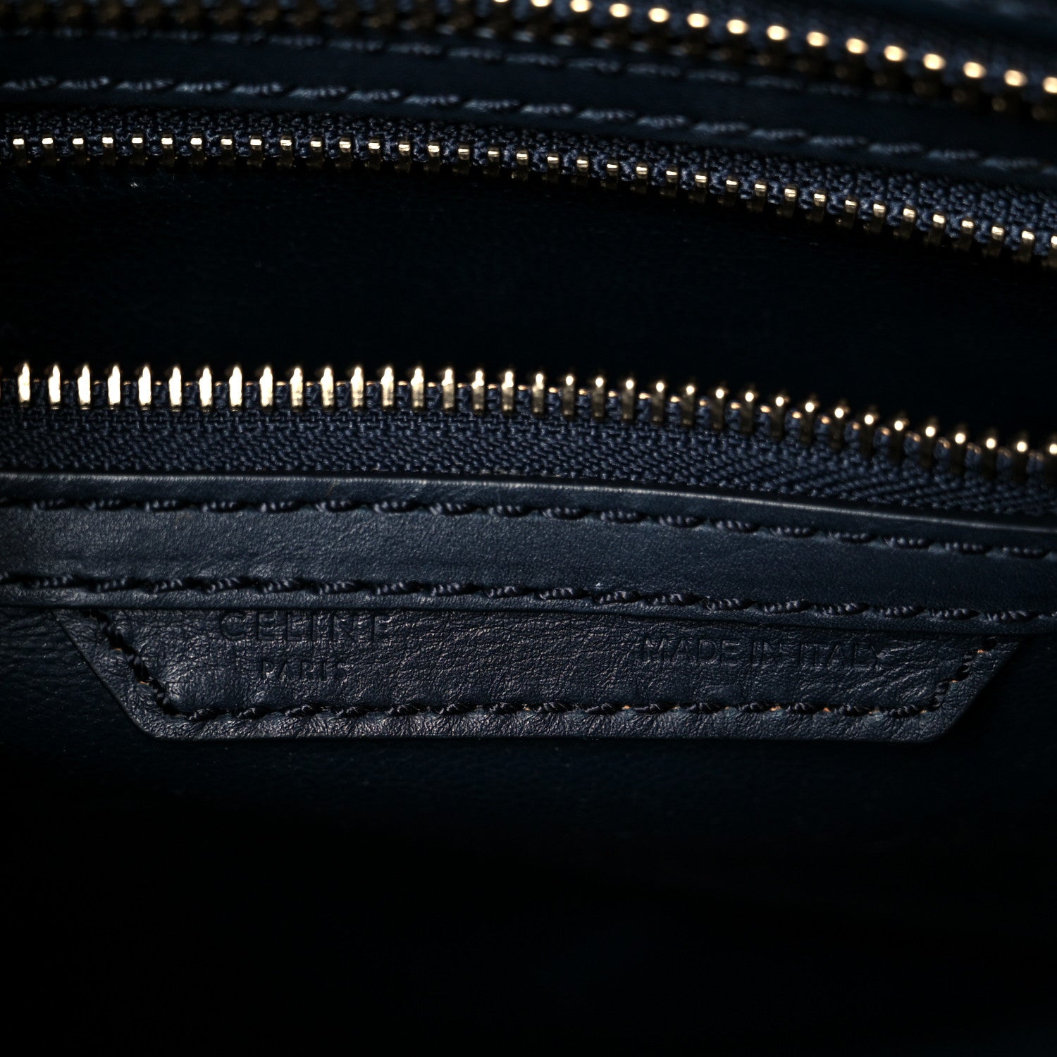 Celine Smooth Calfskin Micro Luggage Navy Blue 6 of 13
