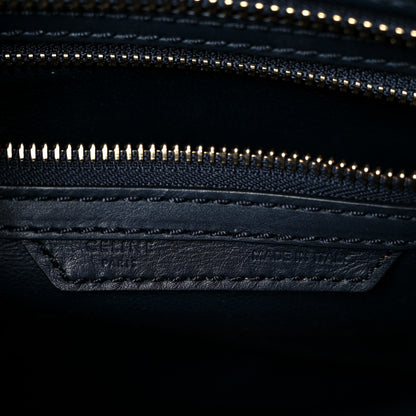 Celine Smooth Calfskin Micro Luggage Navy Blue 6 of 13