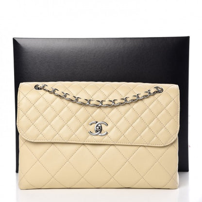 Chanel Calfskin Quilted In the Business Flap Bag Beige Clair 10 of 10