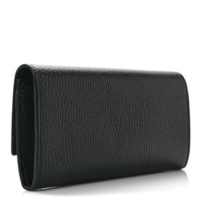 Gucci Dollar Calfskin GG Marmont Continental Wallet Black 2 of 6