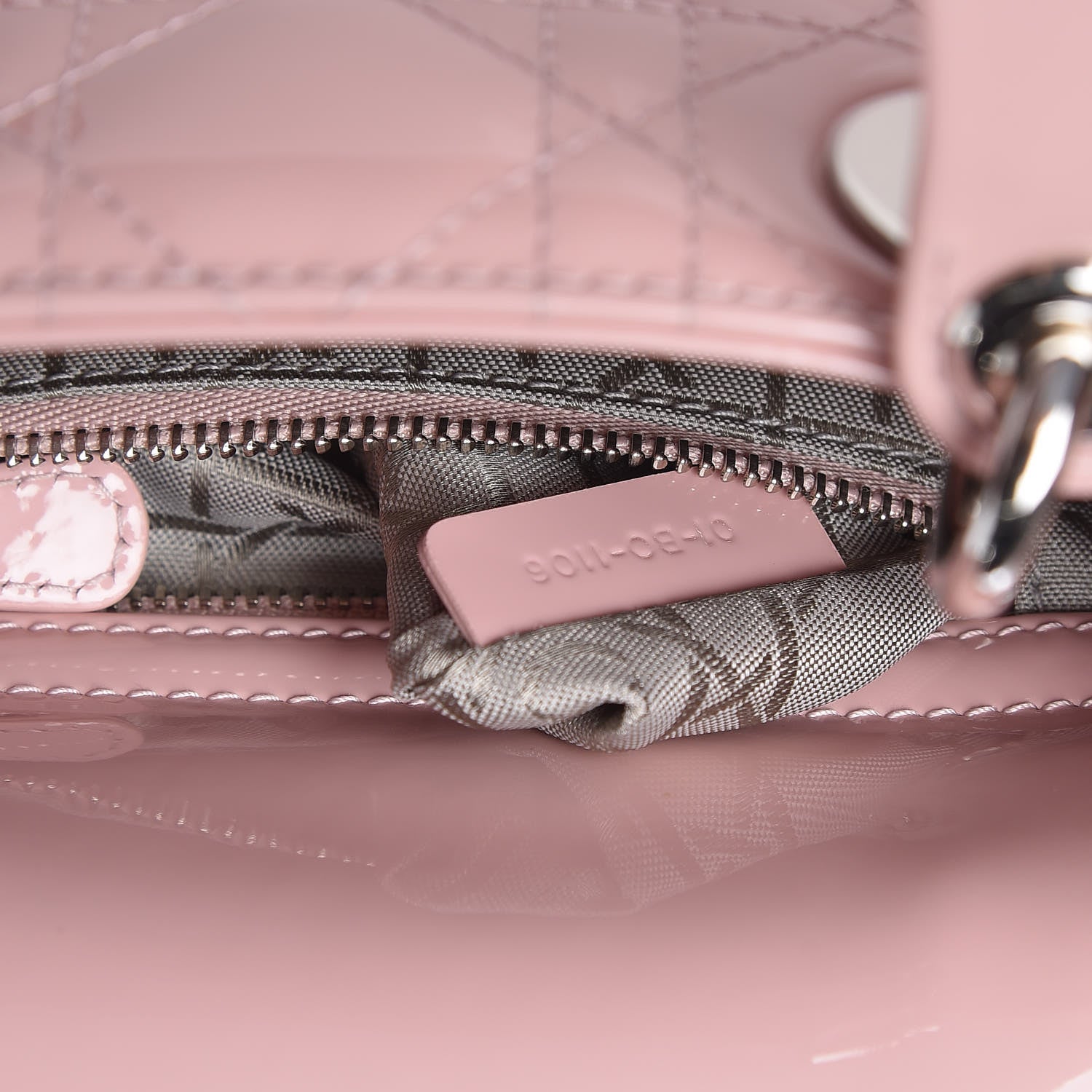 Christian Dior Patent Cannage Mini Lady Dior Pink 7 of 10