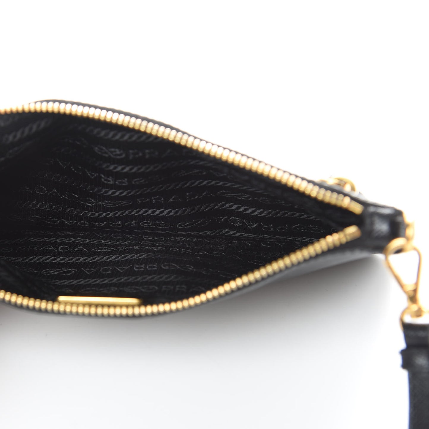 Saffiano Crossbody Wallet Black