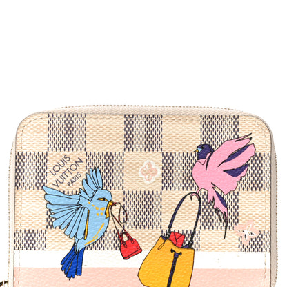 Louis Vuitton Damier Azur 2018 Christmas Animation Zippy Coin Purse 7 of 9