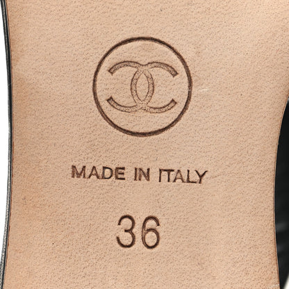 Chanel Calfskin CC Thong Sandals 36 Black 6 of 8
