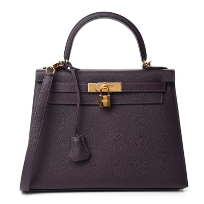 Hermes Epsom Kelly Sellier 28 Raisin 1 of 11