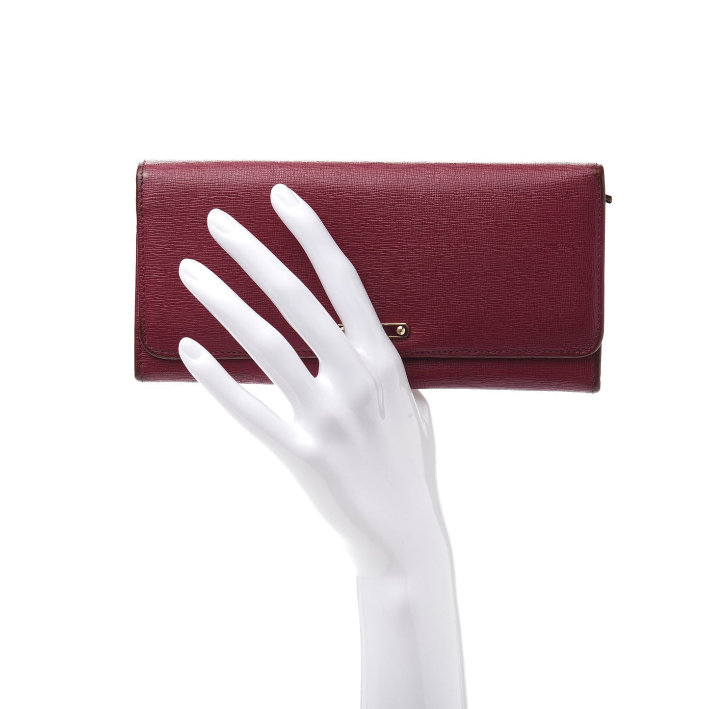 Vitello Elite Continental Wallet Rosso Scuro Ciliegia