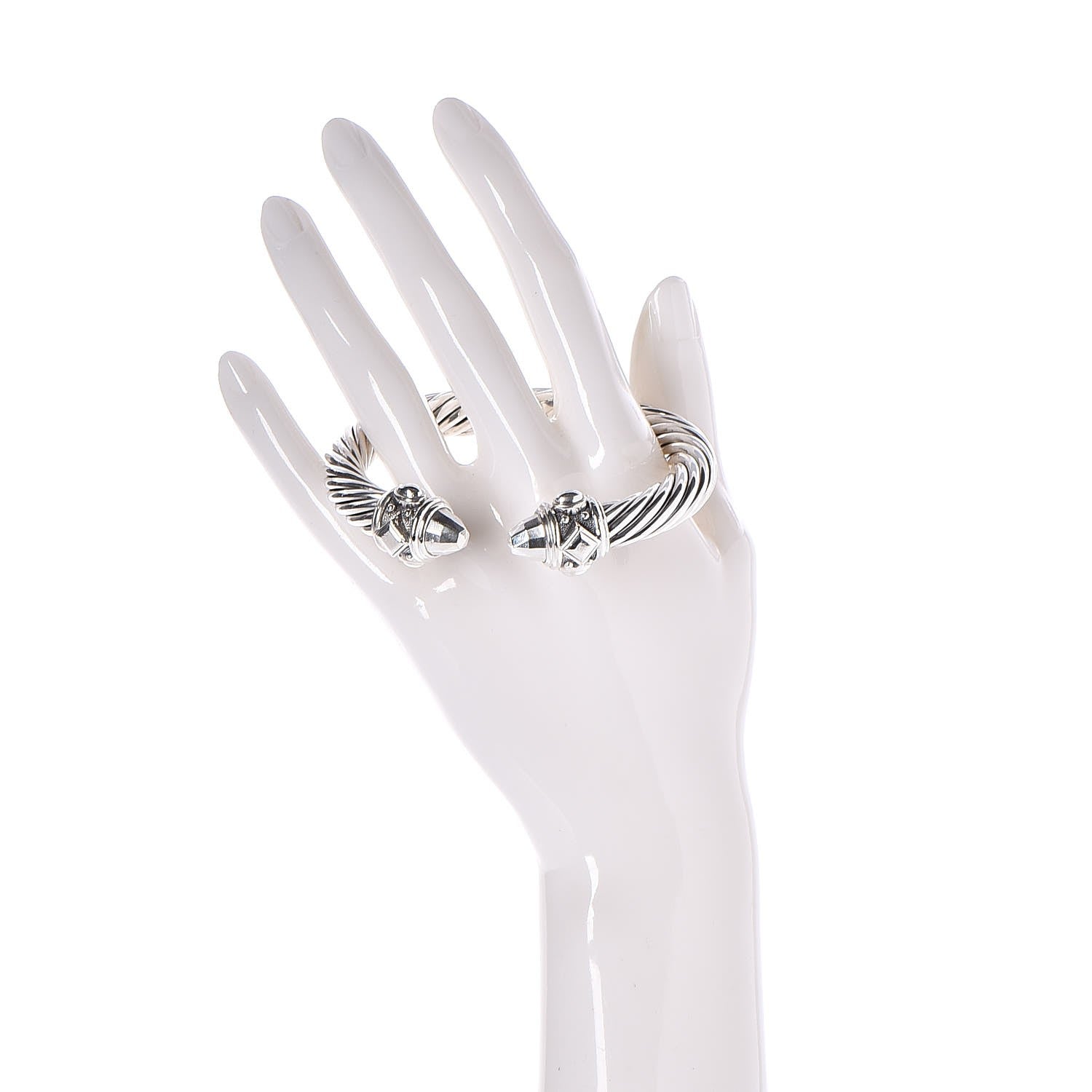 David Yurman Sterling Silver 10mm Renaissance Cable Bracelet 2 of 6
