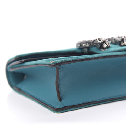 Gucci Velvet Super Mini Dionysus Shoulder Bag Pavone Cyan 6 of 11